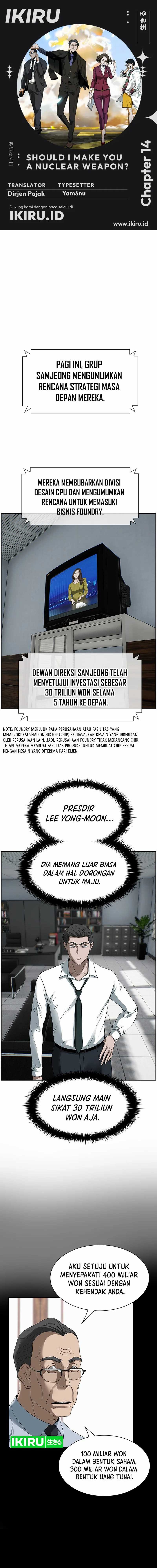 Should I Make You a Nuclear Weapon? Chapter 14 Gambar 1
