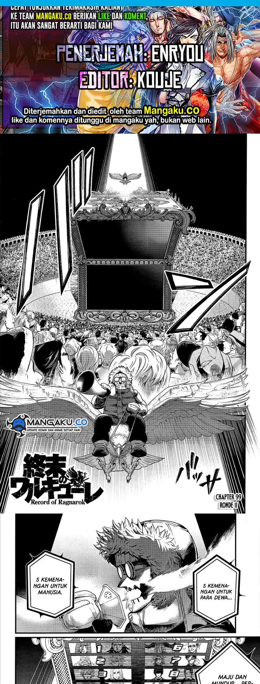 Shuumatsu no Valkyrie Chapter 99 Gambar 1
