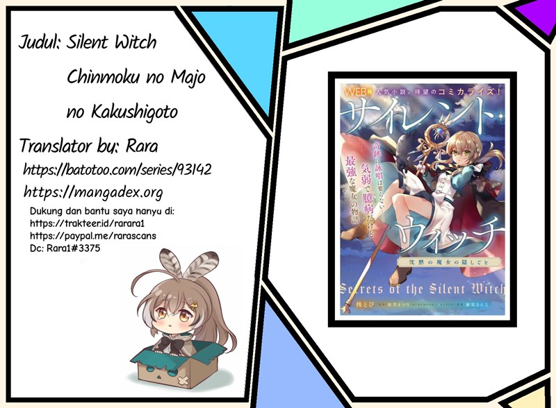 Silent Witch Chinmoku no Majo no Kakushigoto Chapter 01.2 Gambar 1