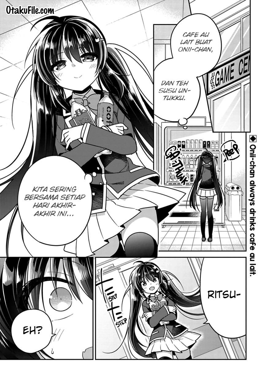 Siscon Ani to Brocon Imouto ga Shoujiki ni Nattara Chapter 06 Gambar 1