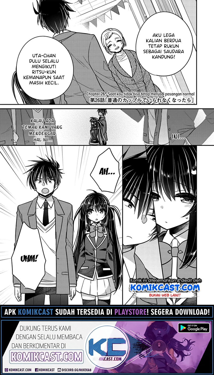 Siscon Ani to Brocon Imouto ga Shoujiki ni Nattara Chapter 26 Gambar 2