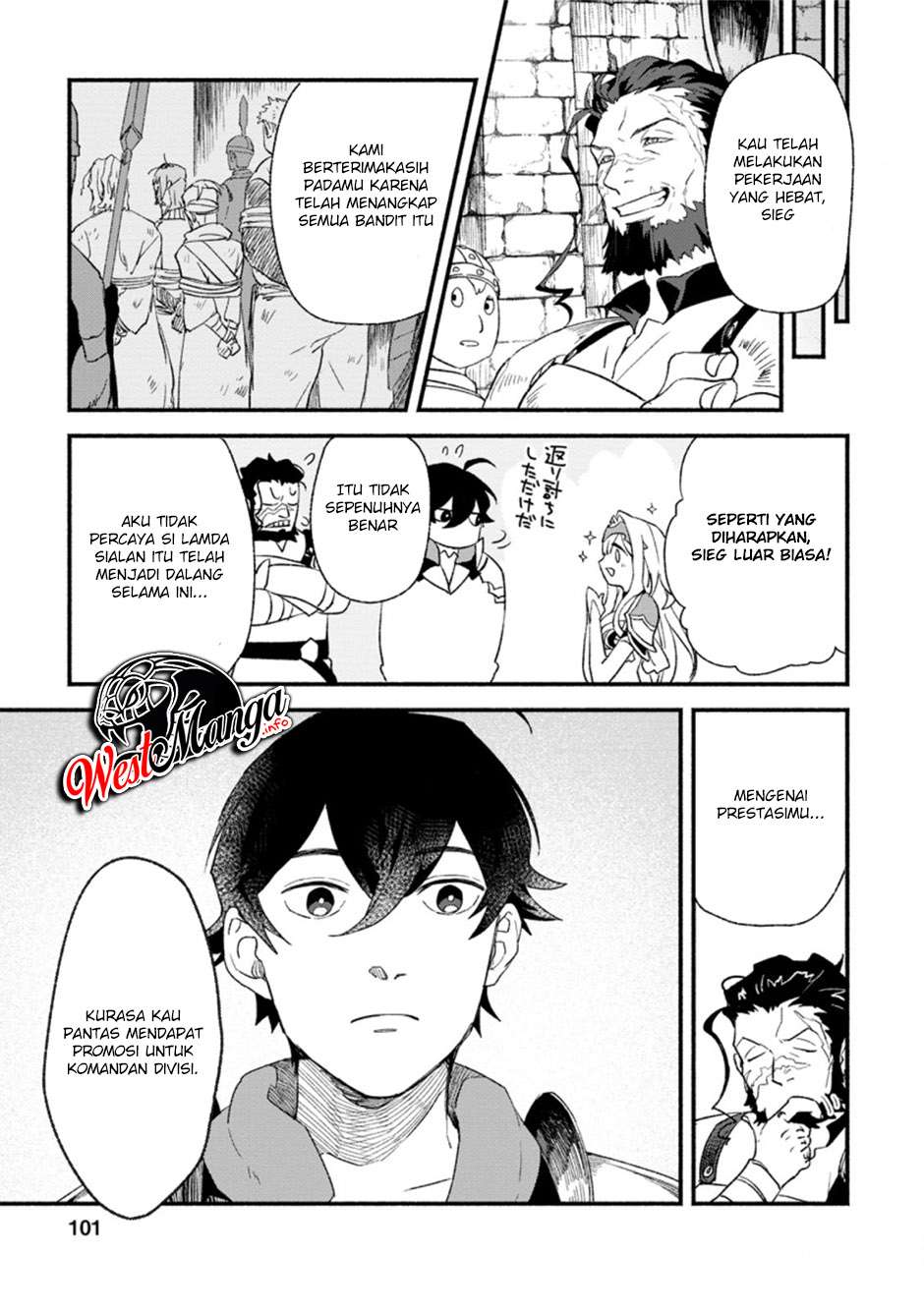 Sono Monban, Saikyou Nitsuki: Tsuihou Sareta Bougyo Ryoku 9999 no Senshi, Outo no Monban Toshite Musou Suru Chapter 04 Gambar 11