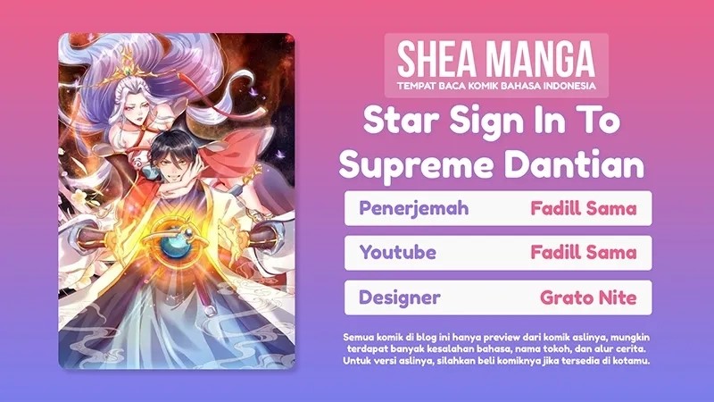 Star Sign In To Supreme Dantian Chapter 69 Gambar 1