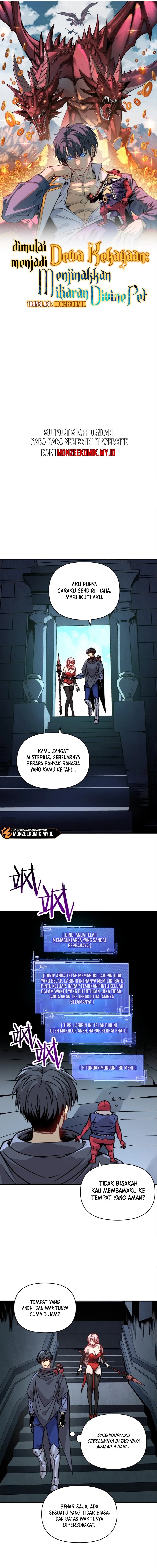 Start by changing your job to the God of Wealth and taming billions of divine pets! Chapter 12 Gambar 2
