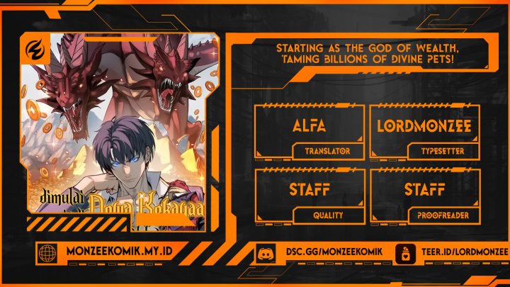 Start by changing your job to the God of Wealth and taming billions of divine pets! Chapter 25 Gambar 1