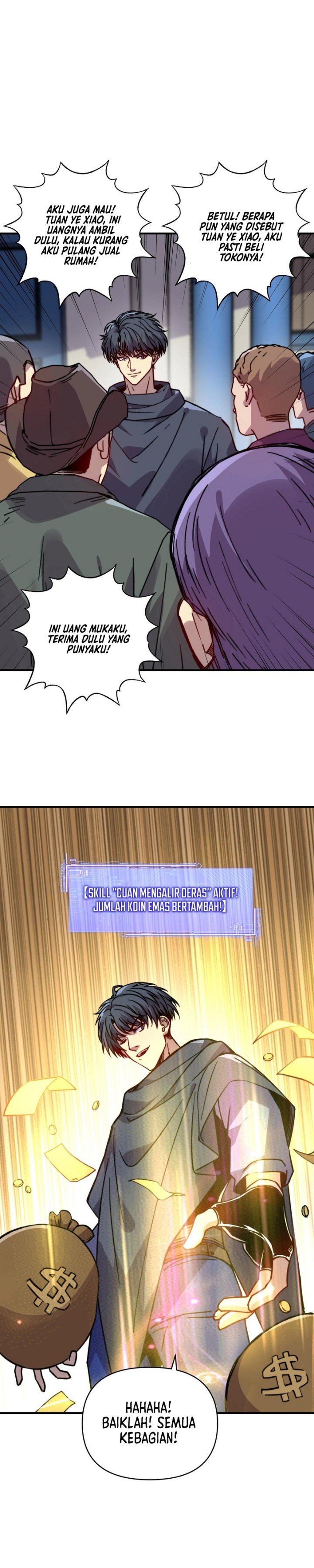 Start by changing your job to the God of Wealth and taming billions of divine pets! Chapter 32 Gambar 12