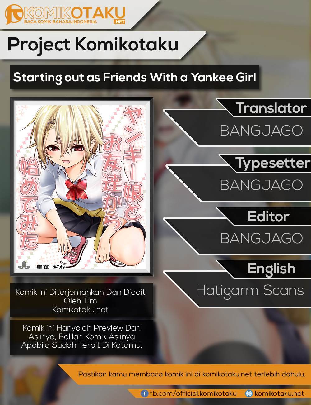 Starting out as Friends With a Yankee Girl Chapter 06 Gambar 1