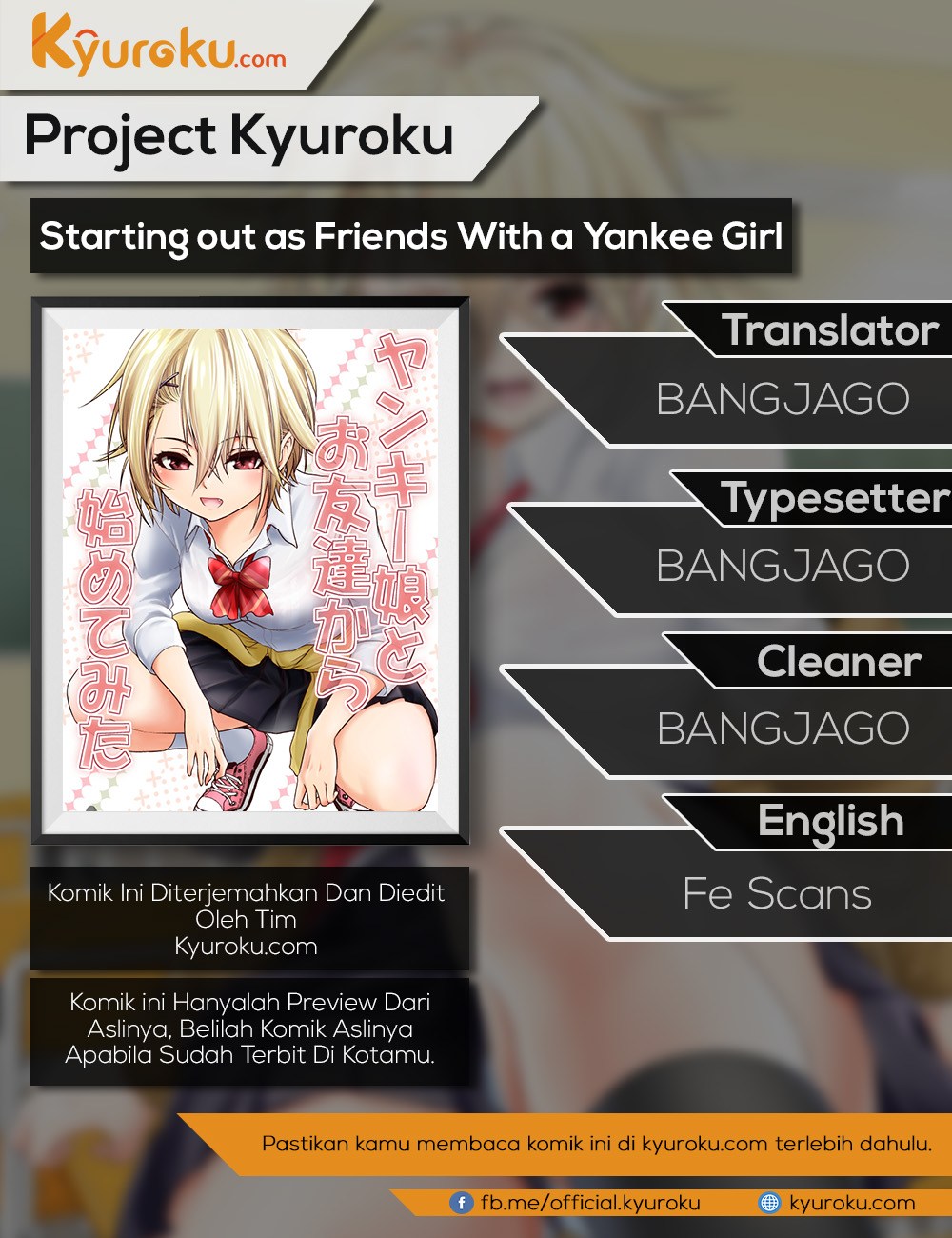 Starting out as Friends With a Yankee Girl Chapter 07 Gambar 1