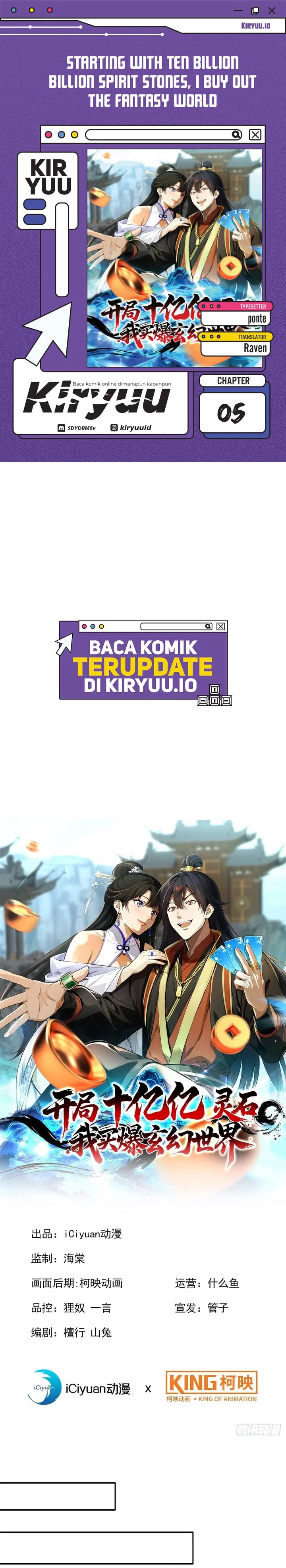 Starting with Ten Billion Spirit Stones, I Buy Out the Fantasy World Chapter 05 Gambar 1