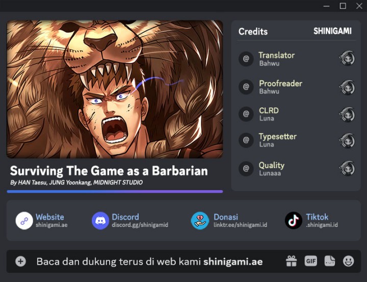 Survive as a Barbarian in the Game Chapter 77 Gambar 1