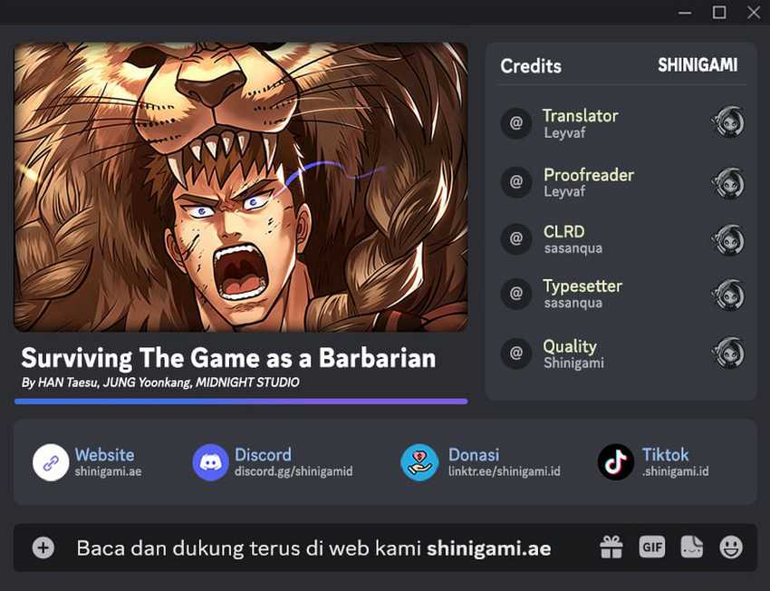 Survive as a Barbarian in the Game Chapter 101 Gambar 1