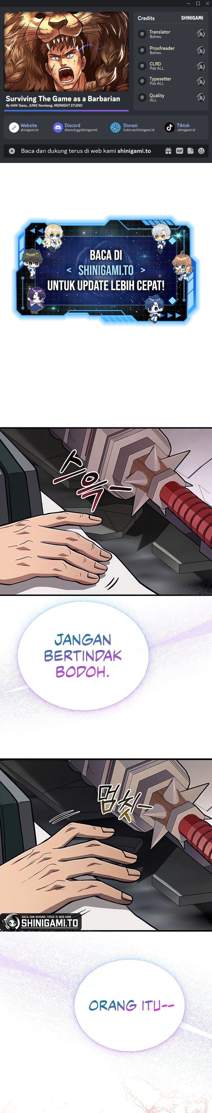Survive as a Barbarian in the Game Chapter 110 Gambar 1
