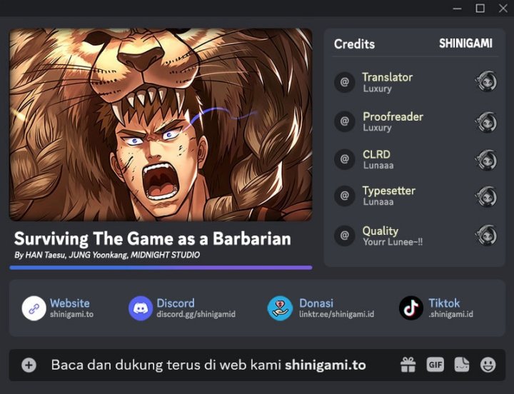 Survive as a Barbarian in the Game Chapter 112 Gambar 1