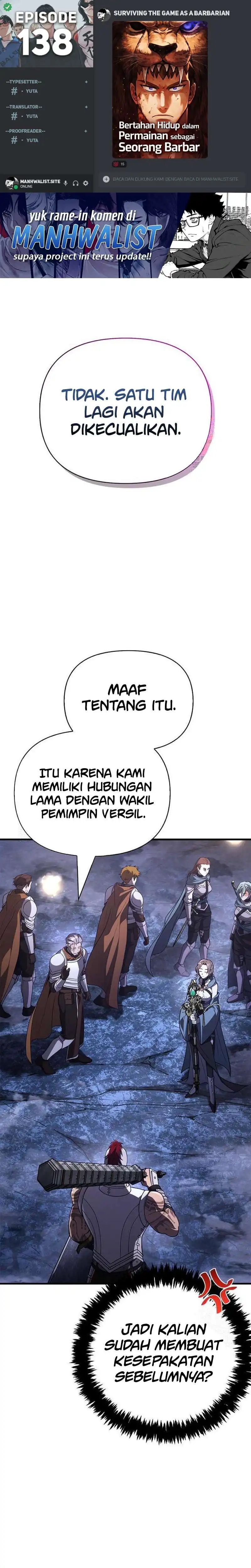 Survive as a Barbarian in the Game Chapter 138 Gambar 1