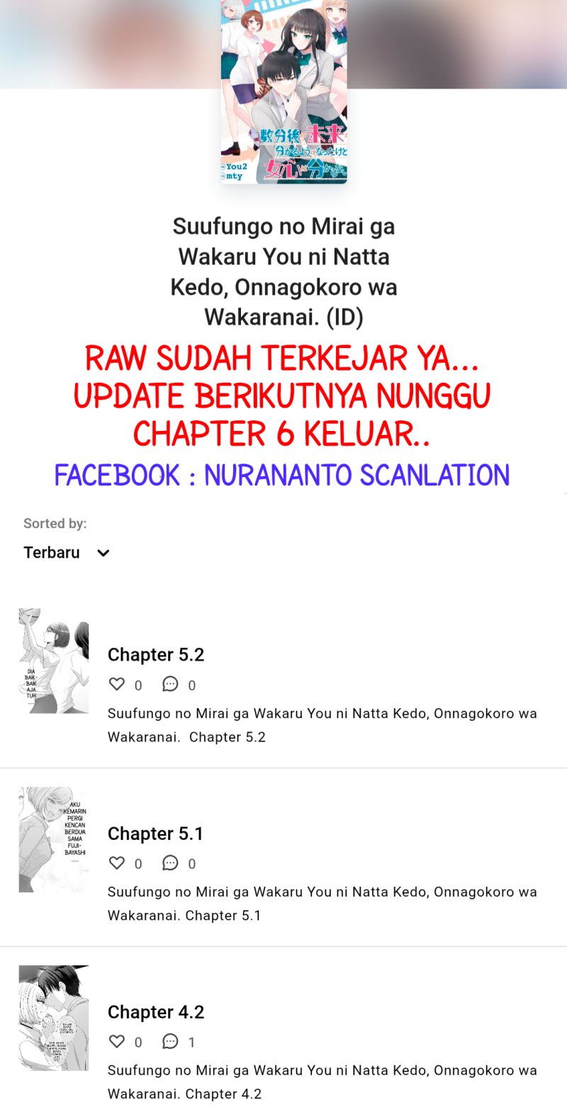 Suufungo no Mirai ga Wakaru You ni Natta Kedo Onnagokoro wa Wakaranai. Chapter 04.1 Gambar 18