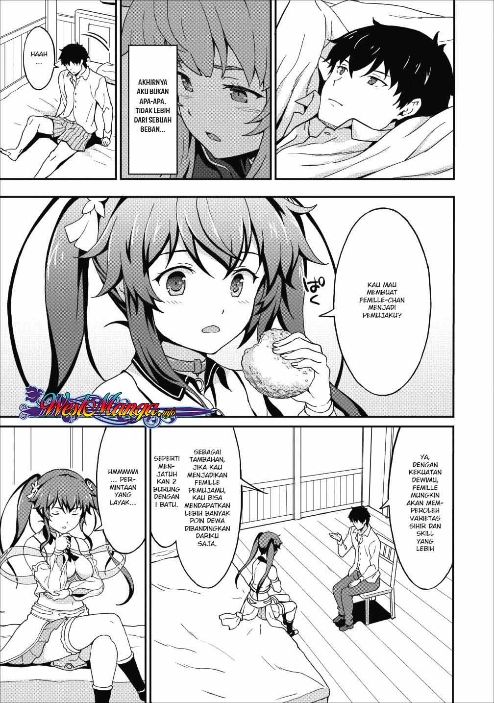 Taberu dake de Level-Up! Damegami to Issho ni Isekai Musou Chapter 09.2 Gambar 2