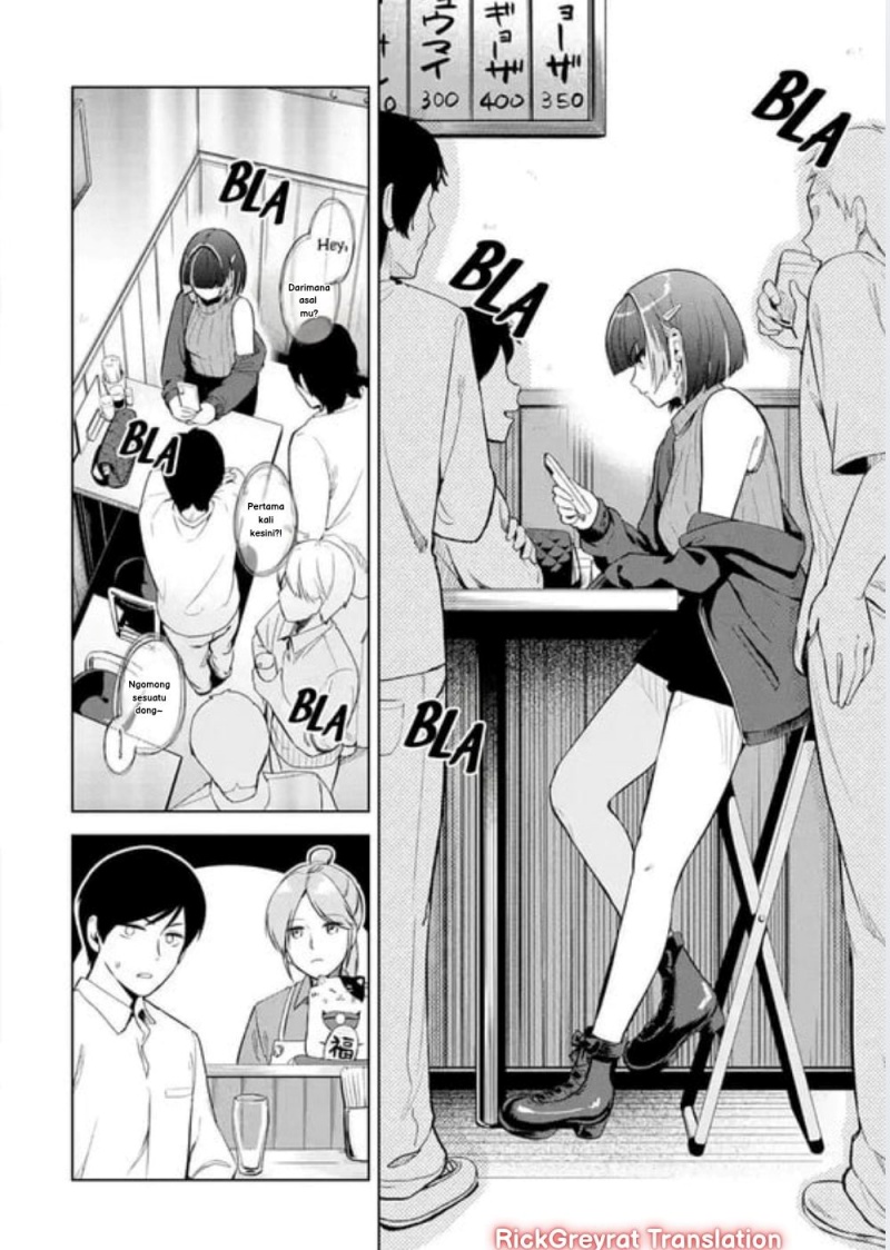 Tachi Nomi Izakaya De Kei Joshidaisei Ga Tonari Ni Kuru Hanashi Chapter 01 Gambar 7