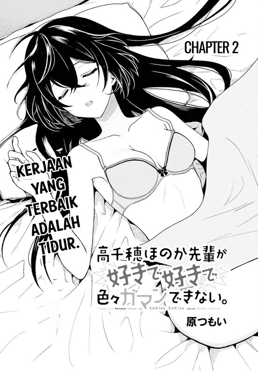 Takachiho Honoka-senpai ga SUKIde SUKIde Iroiro Gamandekinai. Chapter 02 Gambar 1