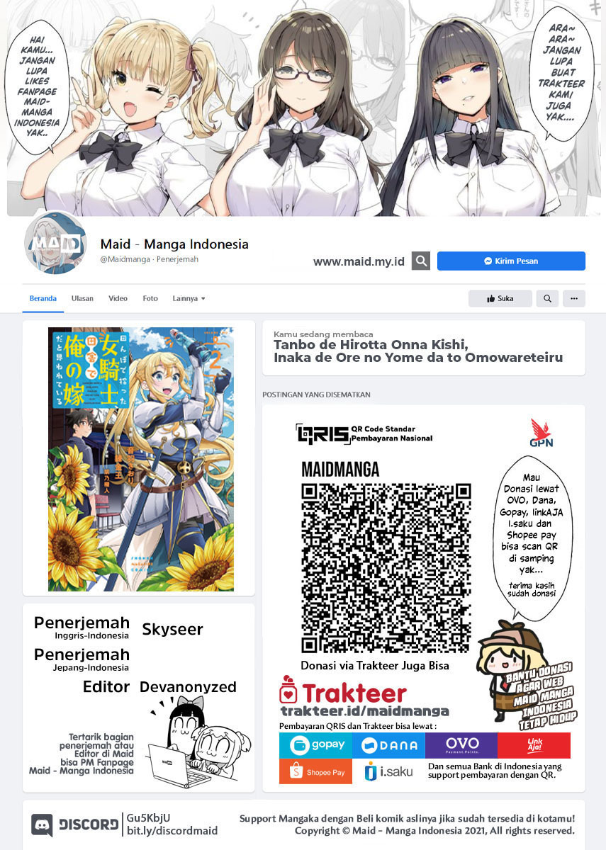 Tanbo de Hirotta Onna Kishi, Inaka de Ore no Yome da to Omowareteiru Chapter 16 Gambar 2