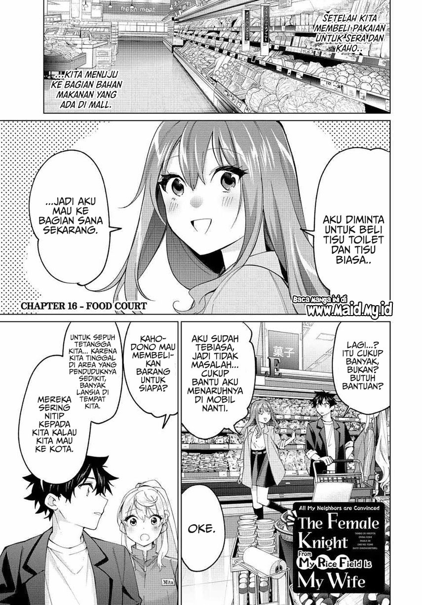 Tanbo de Hirotta Onna Kishi, Inaka de Ore no Yome da to Omowareteiru Chapter 16 Gambar 3