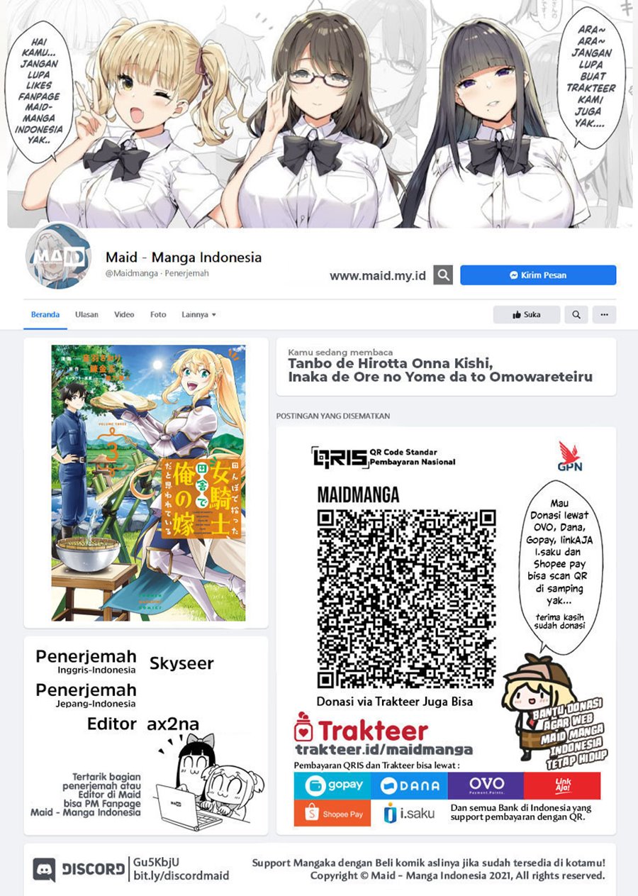 Tanbo de Hirotta Onna Kishi, Inaka de Ore no Yome da to Omowareteiru Chapter 27 Gambar 2