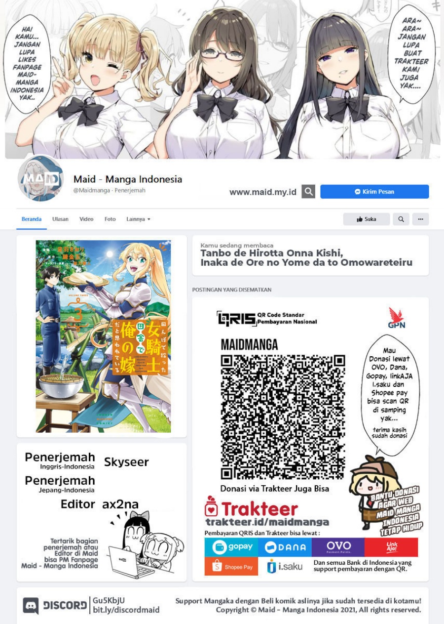 Tanbo de Hirotta Onna Kishi, Inaka de Ore no Yome da to Omowareteiru Chapter 30 Gambar 2