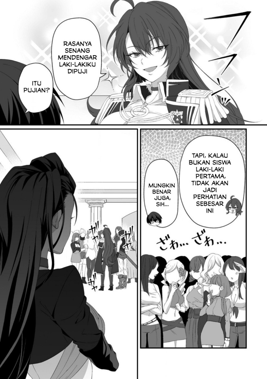 Teisou Gyakuten Sekai De Yuiitsu No Otoko Kishi No Ore, Onna Kishi Gakuen Ni Nyuugaku Shitara Nazeka Eiyou Atsukai Sareta ~Zetsurin Skill De Harem Musou~ Chapter 04.2 Gambar 4