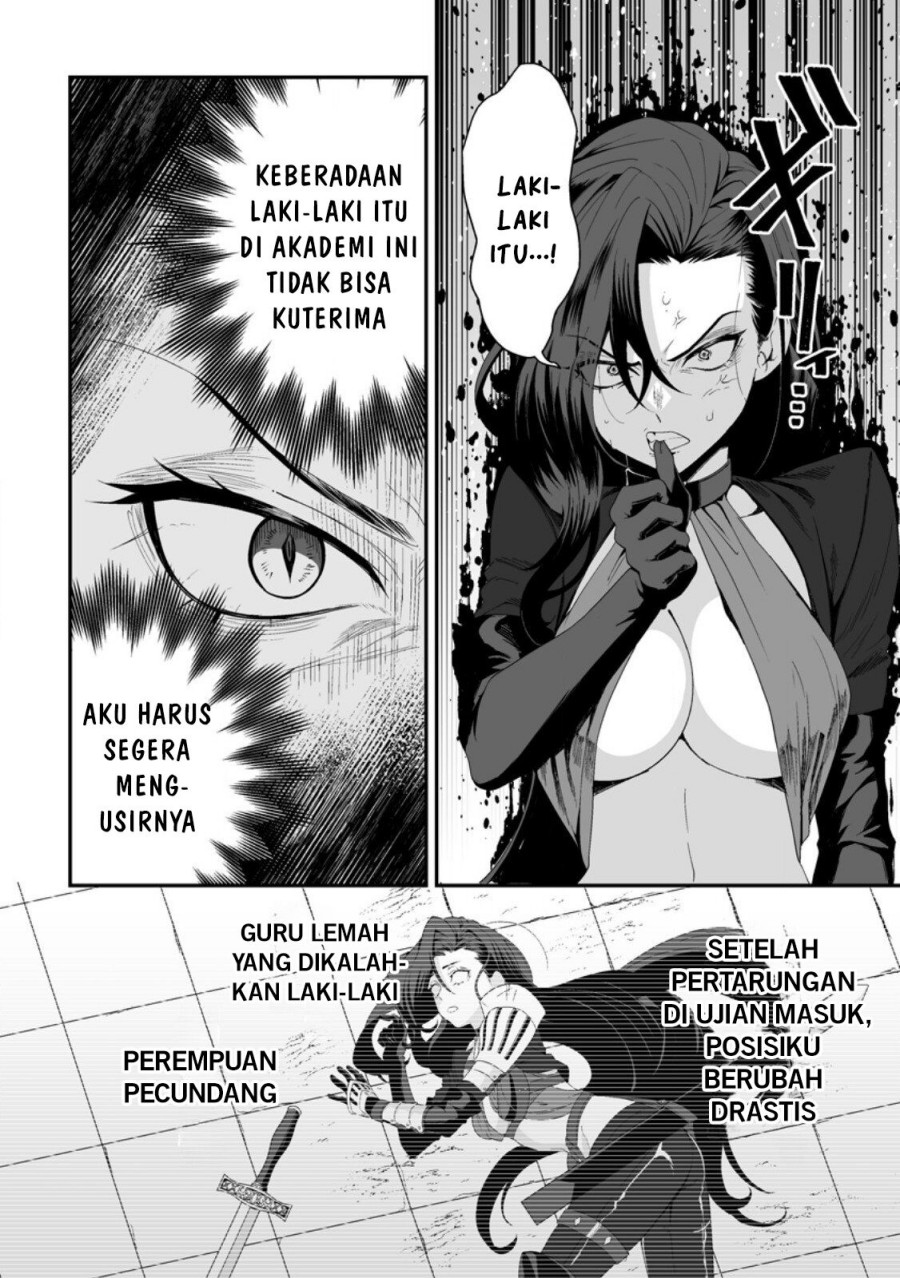 Teisou Gyakuten Sekai De Yuiitsu No Otoko Kishi No Ore, Onna Kishi Gakuen Ni Nyuugaku Shitara Nazeka Eiyou Atsukai Sareta ~Zetsurin Skill De Harem Musou~ Chapter 04.2 Gambar 5