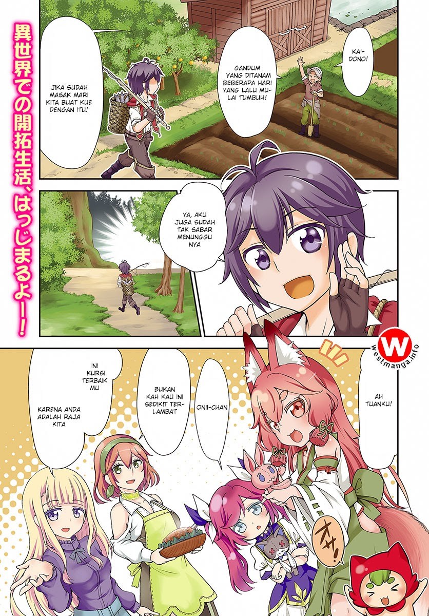 Tenohira Kaitaku Mura de Isekai Kenkokuki: Fueteku Yome-tachi to Nonbiri Mujintou Life Chapter 01 Gambar 1