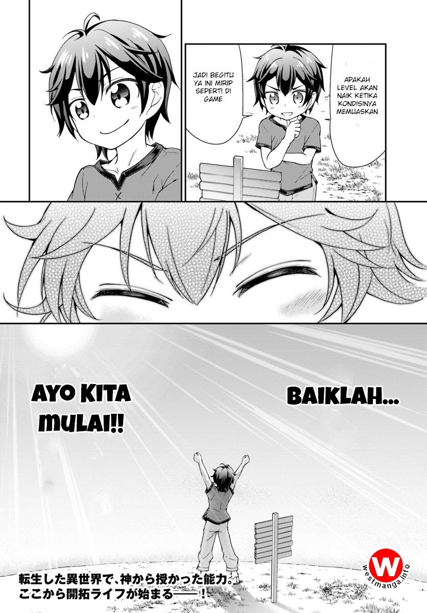 Tenohira Kaitaku Mura de Isekai Kenkokuki: Fueteku Yome-tachi to Nonbiri Mujintou Life Chapter 01 Gambar 30