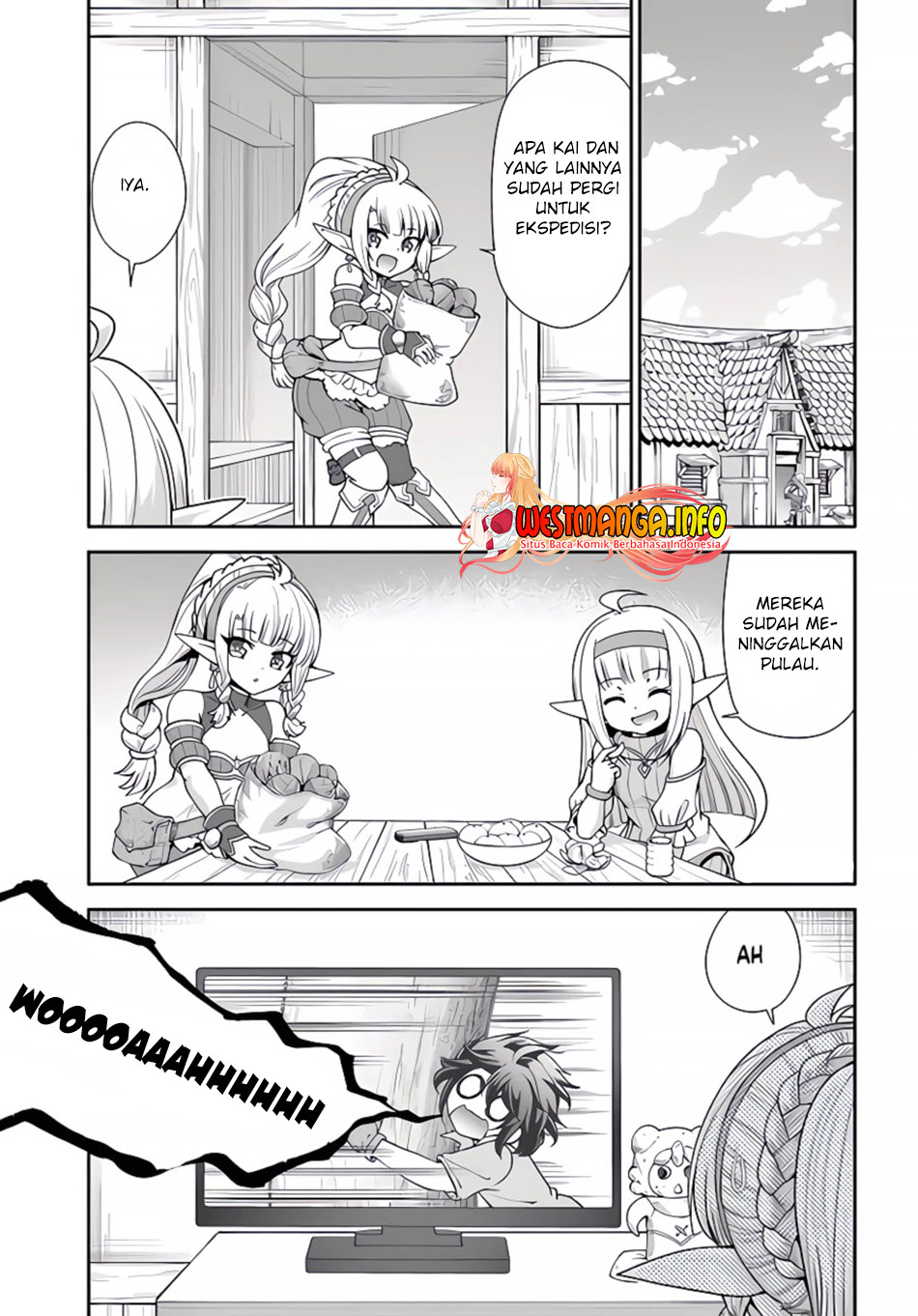 Tenohira Kaitaku Mura de Isekai Kenkokuki: Fueteku Yome-tachi to Nonbiri Mujintou Life Chapter 38 Gambar 4