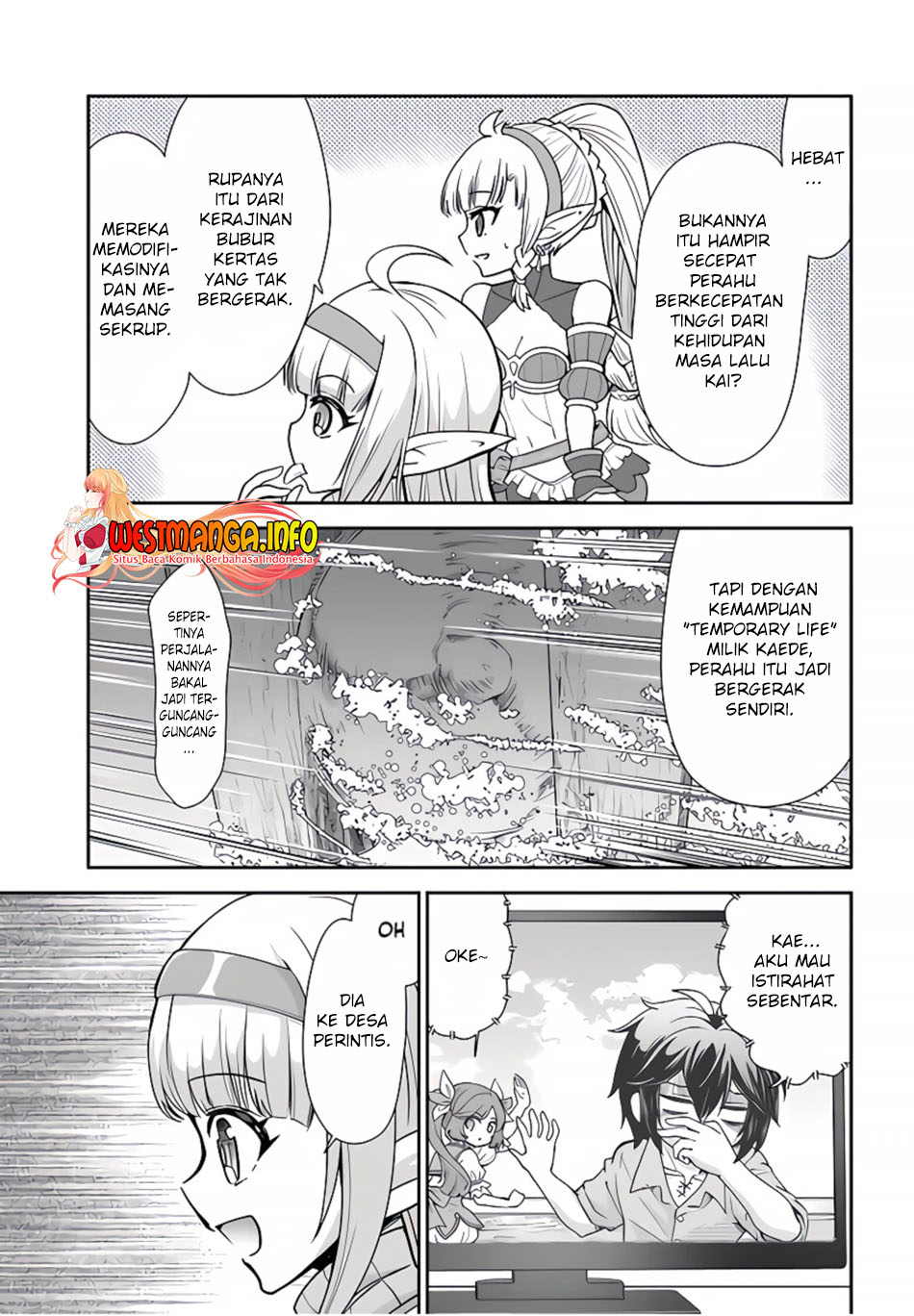 Tenohira Kaitaku Mura de Isekai Kenkokuki: Fueteku Yome-tachi to Nonbiri Mujintou Life Chapter 38 Gambar 6
