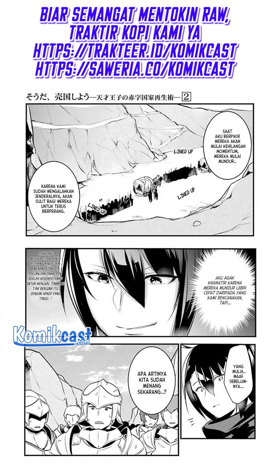 Tensai Ouji no Akaji Kokka Saisei Jutsu – Souda, Baikoku Shiyou Chapter 27 Gambar 2