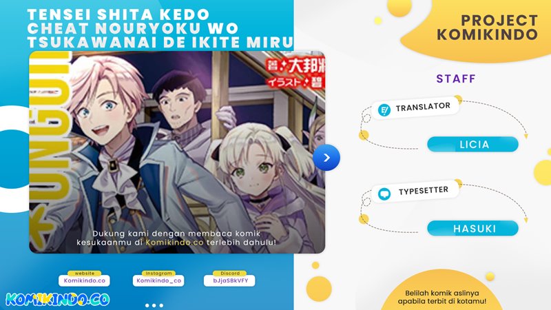 Tensei Shita Kedo Cheat Nouryoku wo Tsukawanai De Ikite Miru Chapter 02 Gambar 1