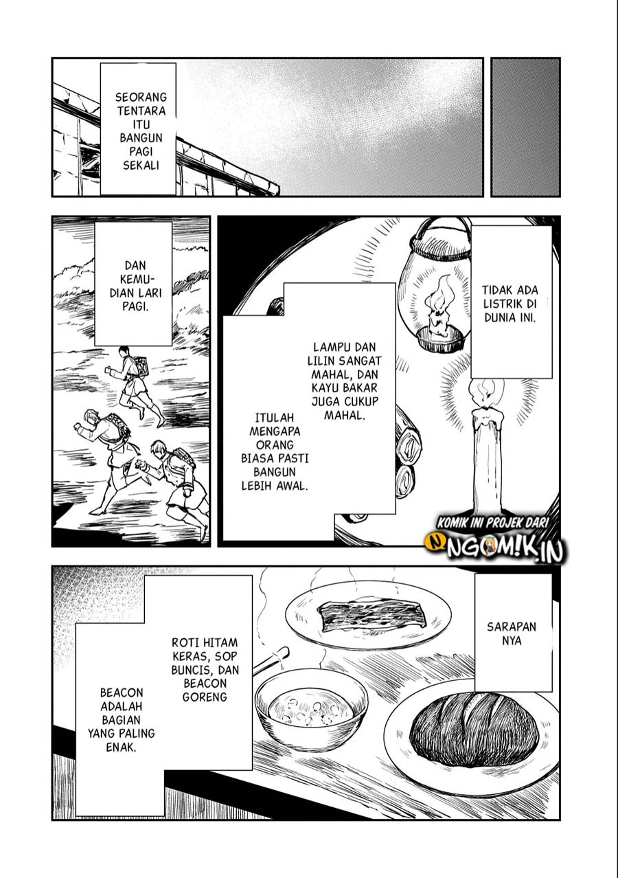 Tensei Shitara Heishi Datta? Akai Shinigami to Yobareta Otoko (When I Reincarnated I Was a Soldier?! ~A Man Called the Red Shinigami~) Chapter 01.2 Gambar 16