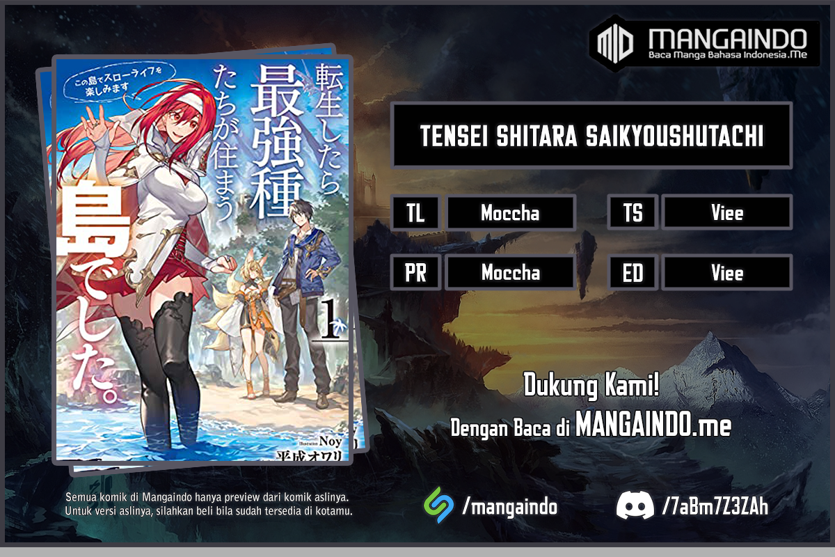 Tensei Shitara Saikyoushutachi ga Sumau Shima Deshita. Kono Shima de Slow Life wo Tanoshimimasu Chapter 03.2 Gambar 1