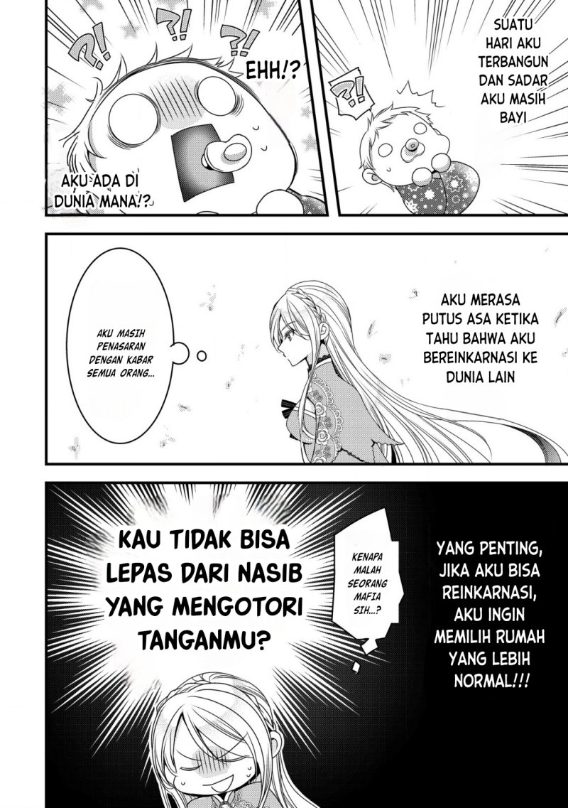 Tensei shita Onna Mafia wa Isekai de Heibon ni Kurashitai – Asashin Ikka no Hakushaku Reijou desu ga, Denshi to Akuma na Danchou ga Tsukimatottekimasu Chapter 01 Gambar 11