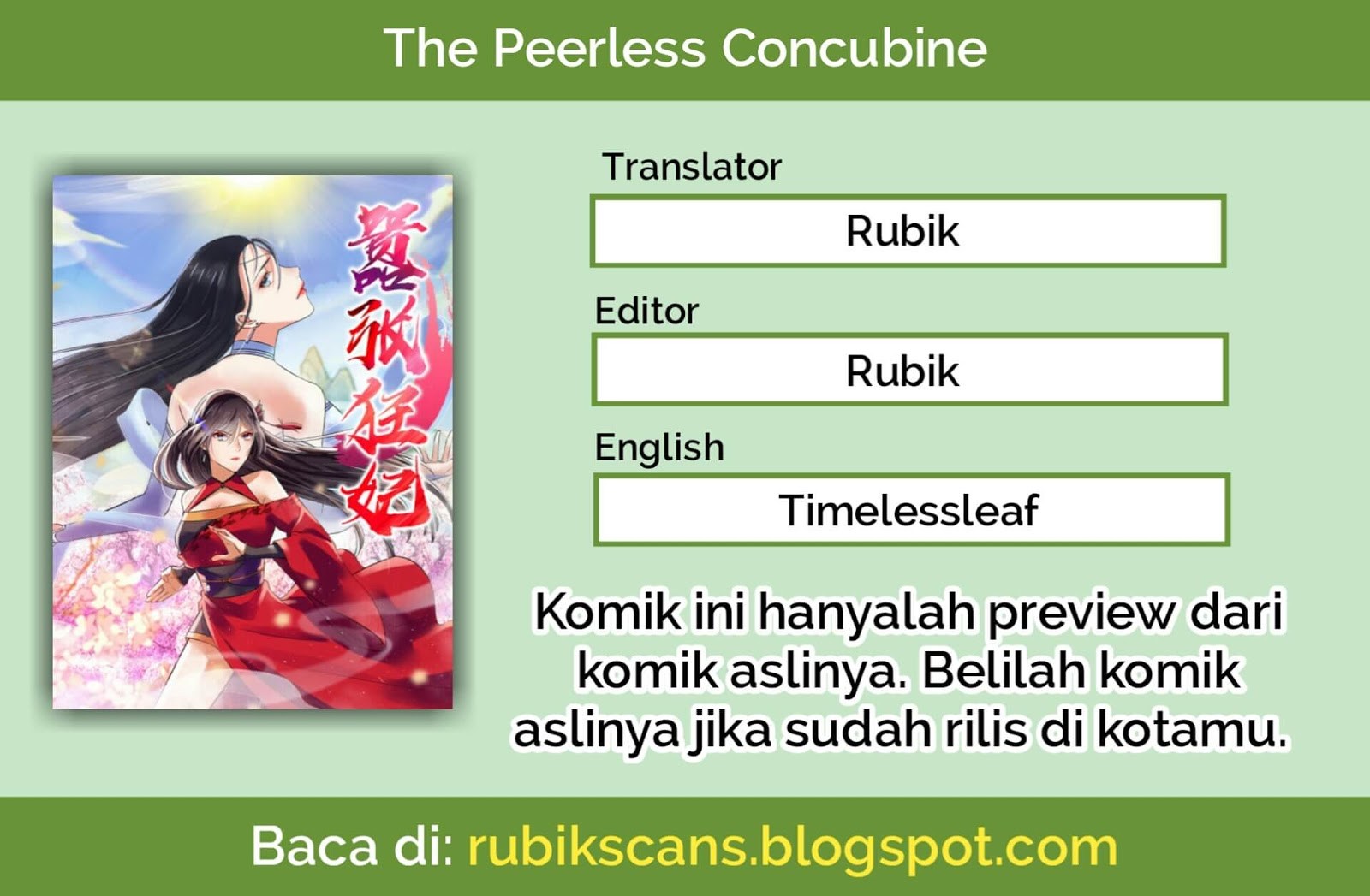 The Peerless Concubine Chapter 02 Gambar 1