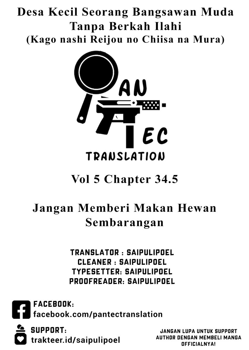 The Small Village of the Young Lady Without Blessing Chapter 34.5 Gambar 1