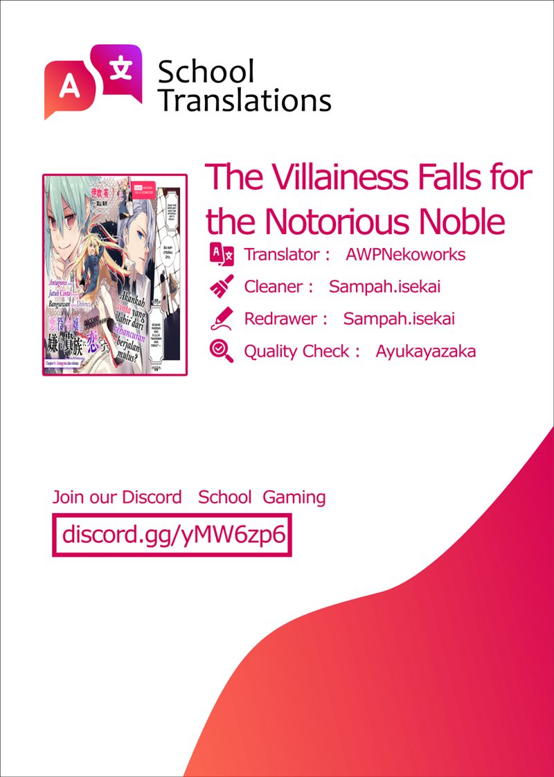 The Villainess Falls for the Notorious Noble Chapter 06 Gambar 1