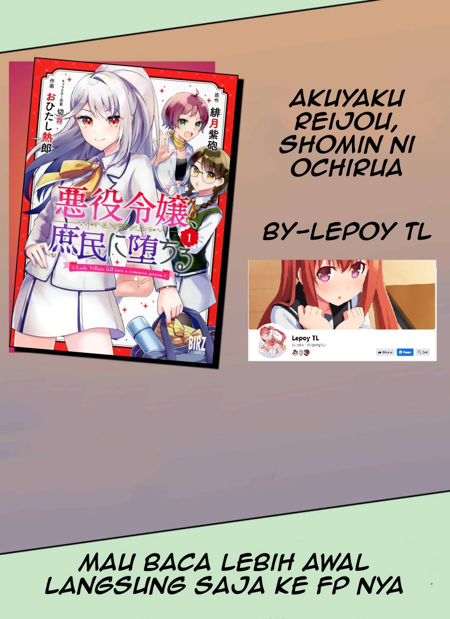 The Villainess Became a Commoner Chapter 09 Gambar 1