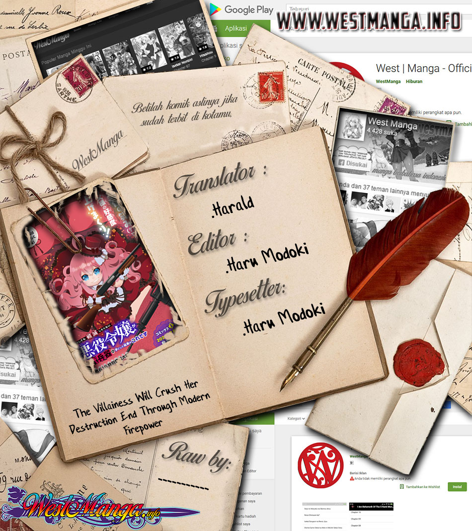 The Villainess Will Crush Her Destruction End Through Modern Firepower Chapter 14 Gambar 1