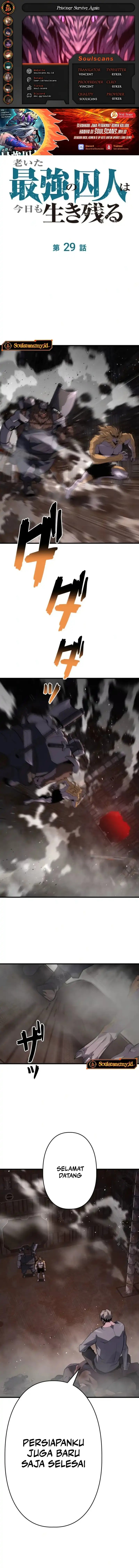 The Aged Strongest Prisoner Survives Again Today Chapter 29 Gambar 1