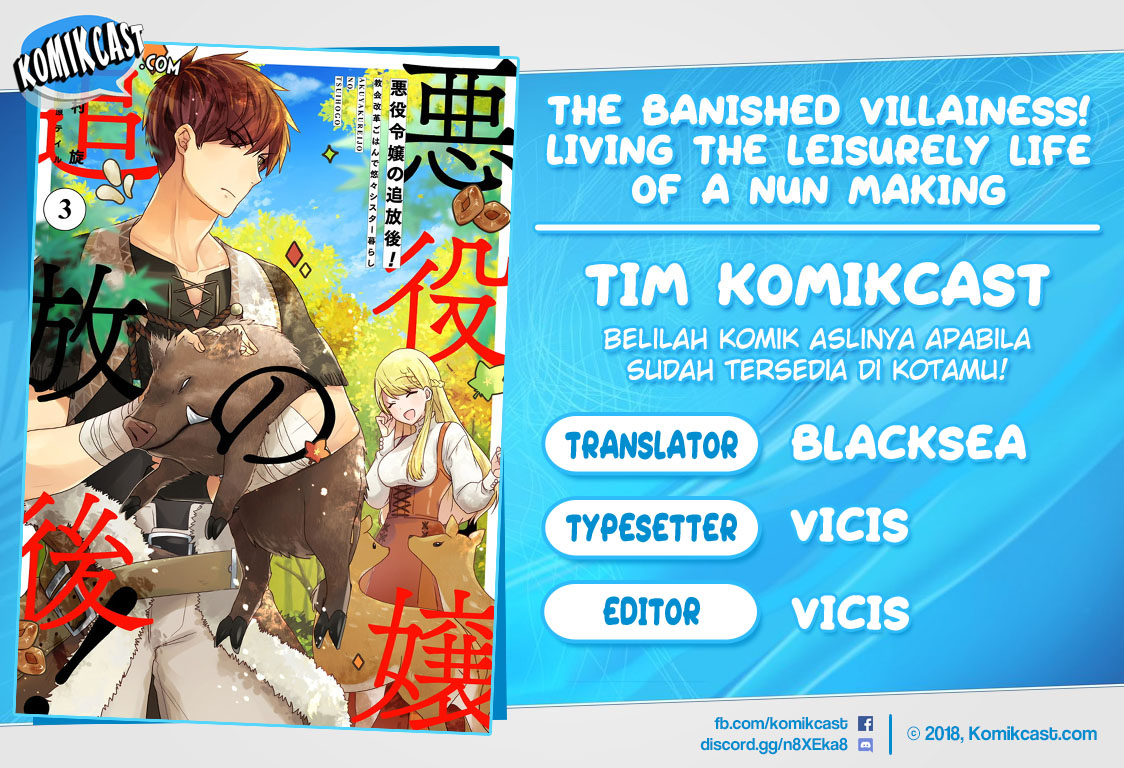 The Banished Villainess! Living the Leisurely Life of a Nun Making Revolutionary Church Food Chapter 14 Gambar 1