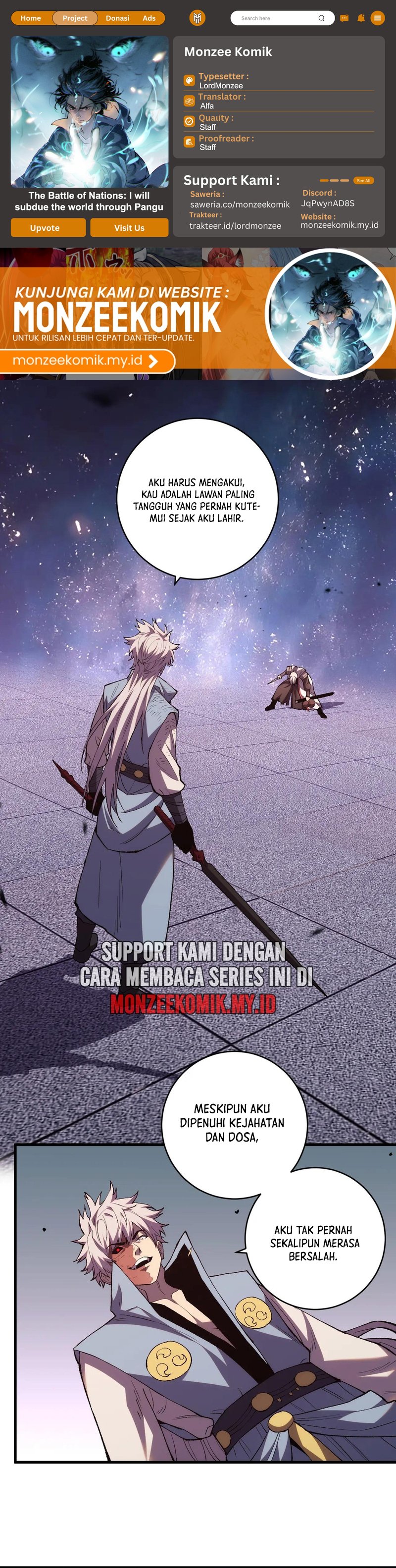 The Battle of Nations: I will subdue the world through pangu Chapter 18 Gambar 1