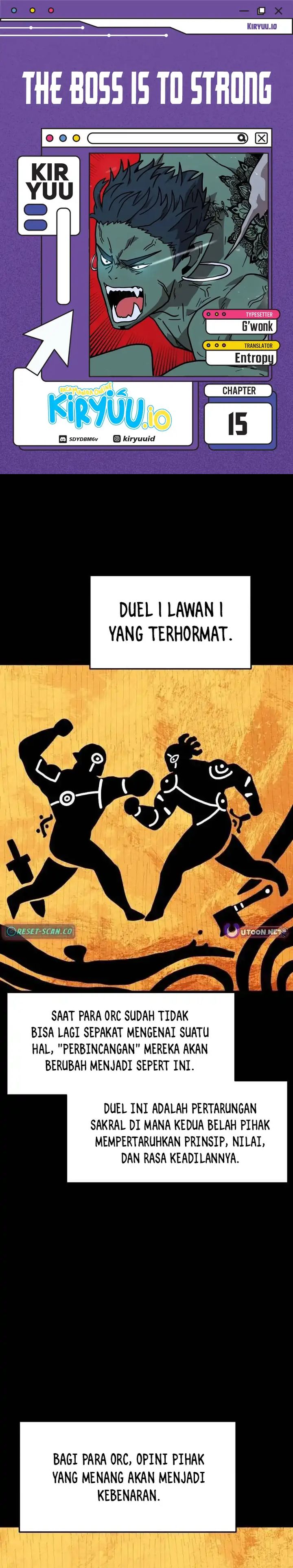 The Boss Is Too Strong Chapter 15 Gambar 1