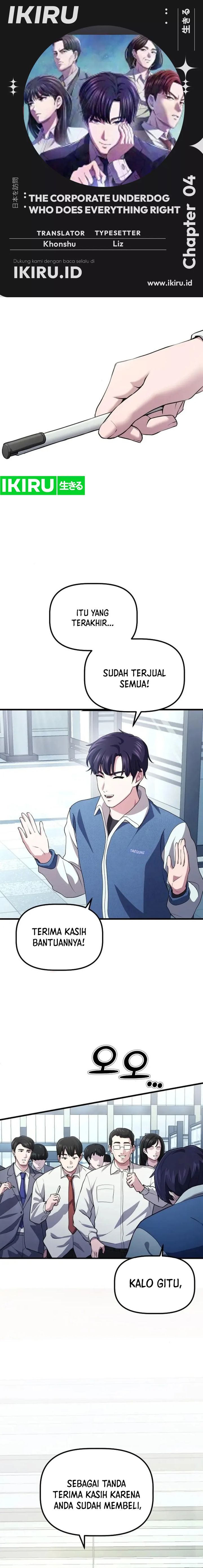 The Corporate Underdog Who Does Everything Right Chapter 04 Gambar 1