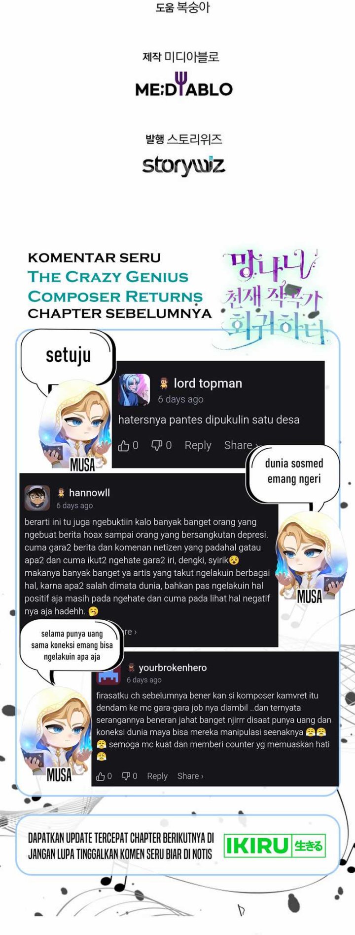 The Crazy Genius Composer Returns Chapter 71 Gambar 54