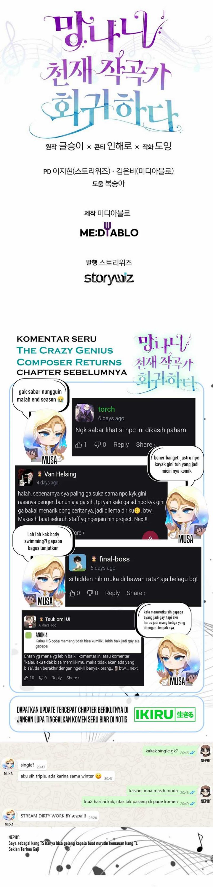 The Crazy Genius Composer Returns Chapter 72 S1 END Gambar 55