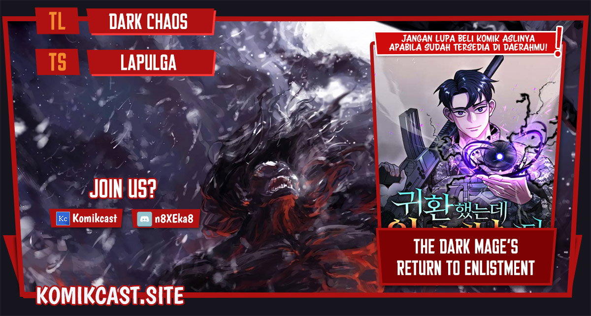 The Dark Mage’s Return to Enlistment Chapter 02 Gambar 1